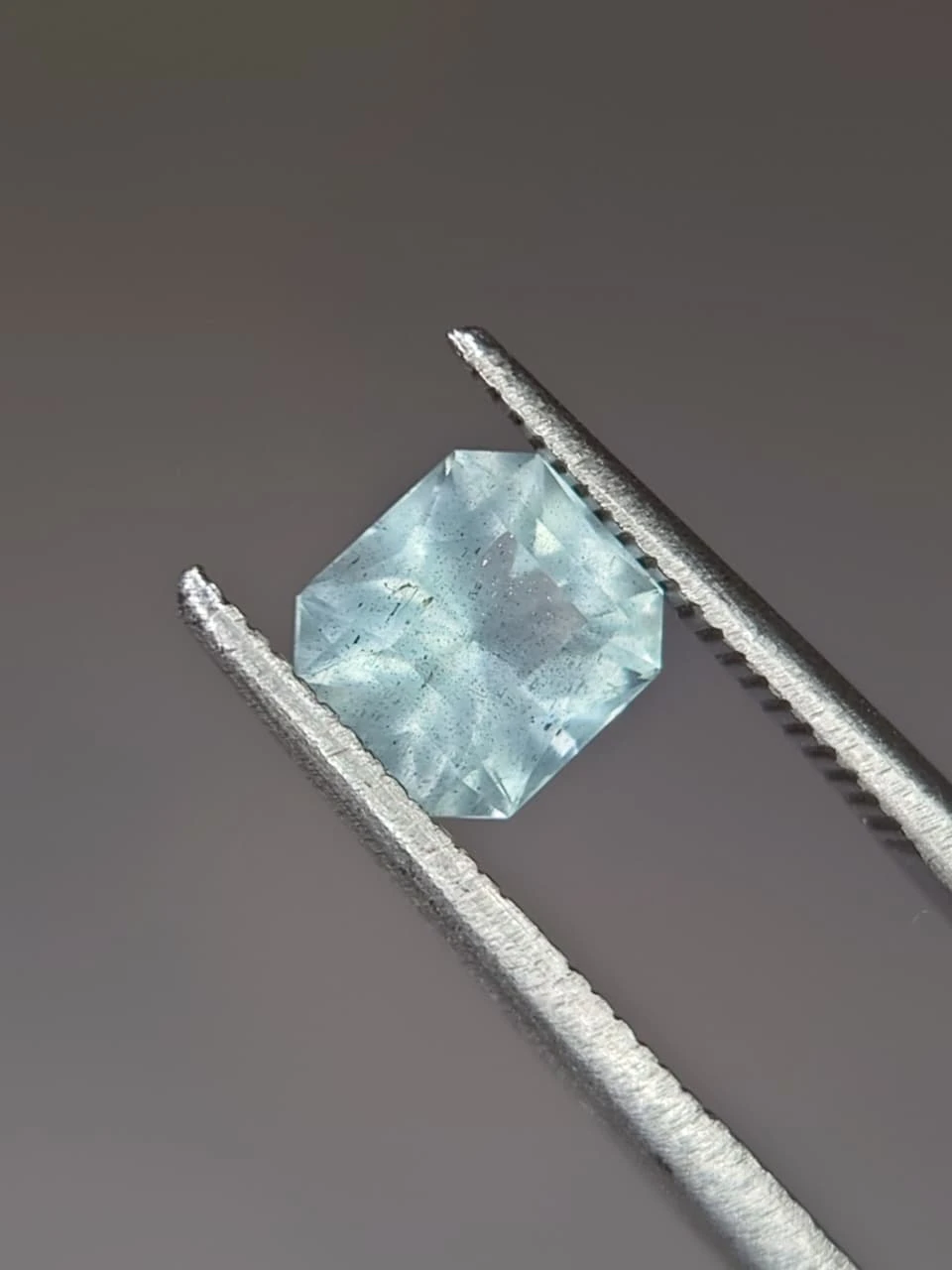 0.9ct Natural Radiant Faceted Aquamarine from Nigeria — view 3
